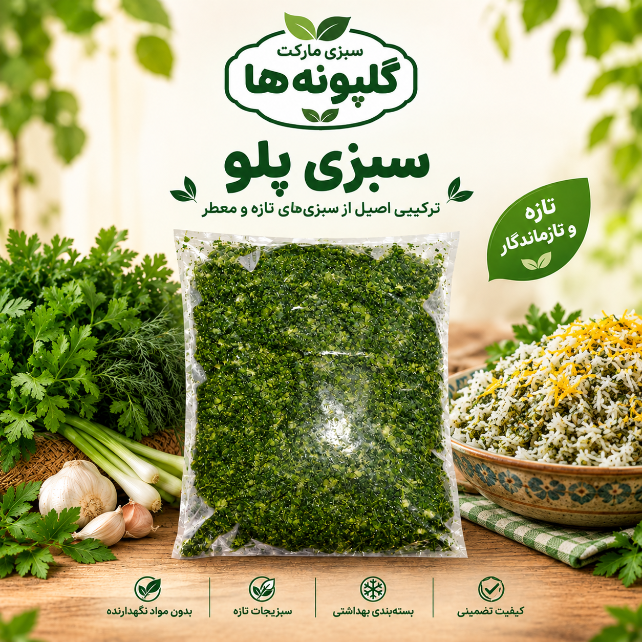 سبزی پلو